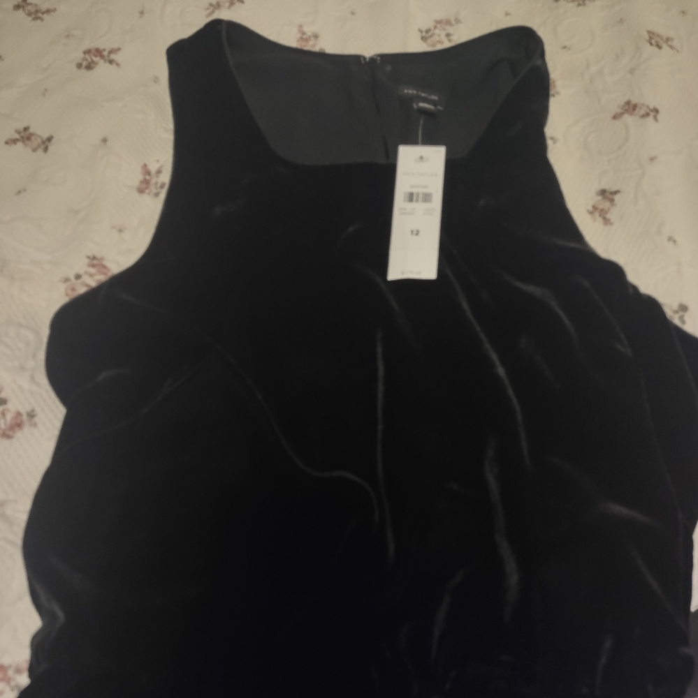 Ann Taylor Elegant Black Velvet Jumpsuit - Picture 4 of 10